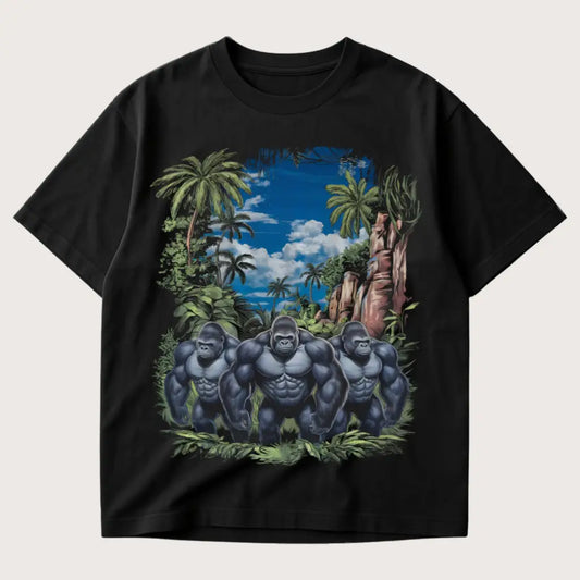 Welcome To The Jungle Oversized T-Shirt Black – Steel Spirit