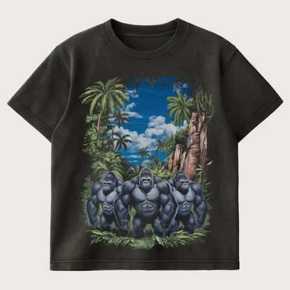 Welcome To The Jungle Oversized T-Shirt Washed Black – Steel Spirit