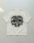 Welcome To The Painzone Oversized T-Shirt White – Steel Spirit