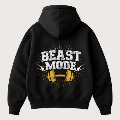 Beastmode (Backprint) Oversized Hoodie Black - Steel Spirit
