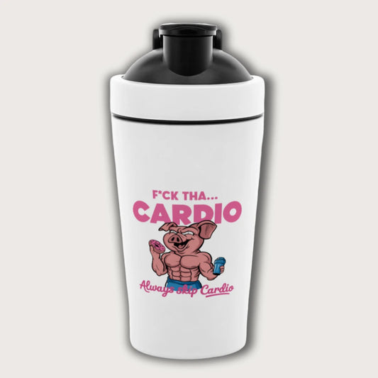 F*ck Tha Cardio Always Skip Cardio Stainless Steel Shaker – Steel Spirit