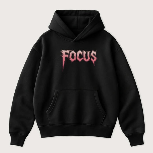 Focus Oversized Hoodie Black - Steel Spirit