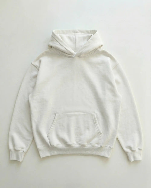 White Oversized Hoodie – Steel Spirit