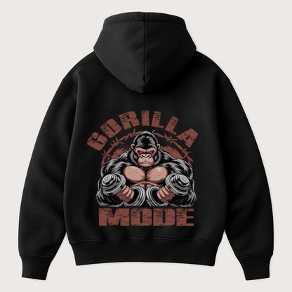 Gorilla Mode (Backprint) Oversized Hoodie Black – Steel Spirit