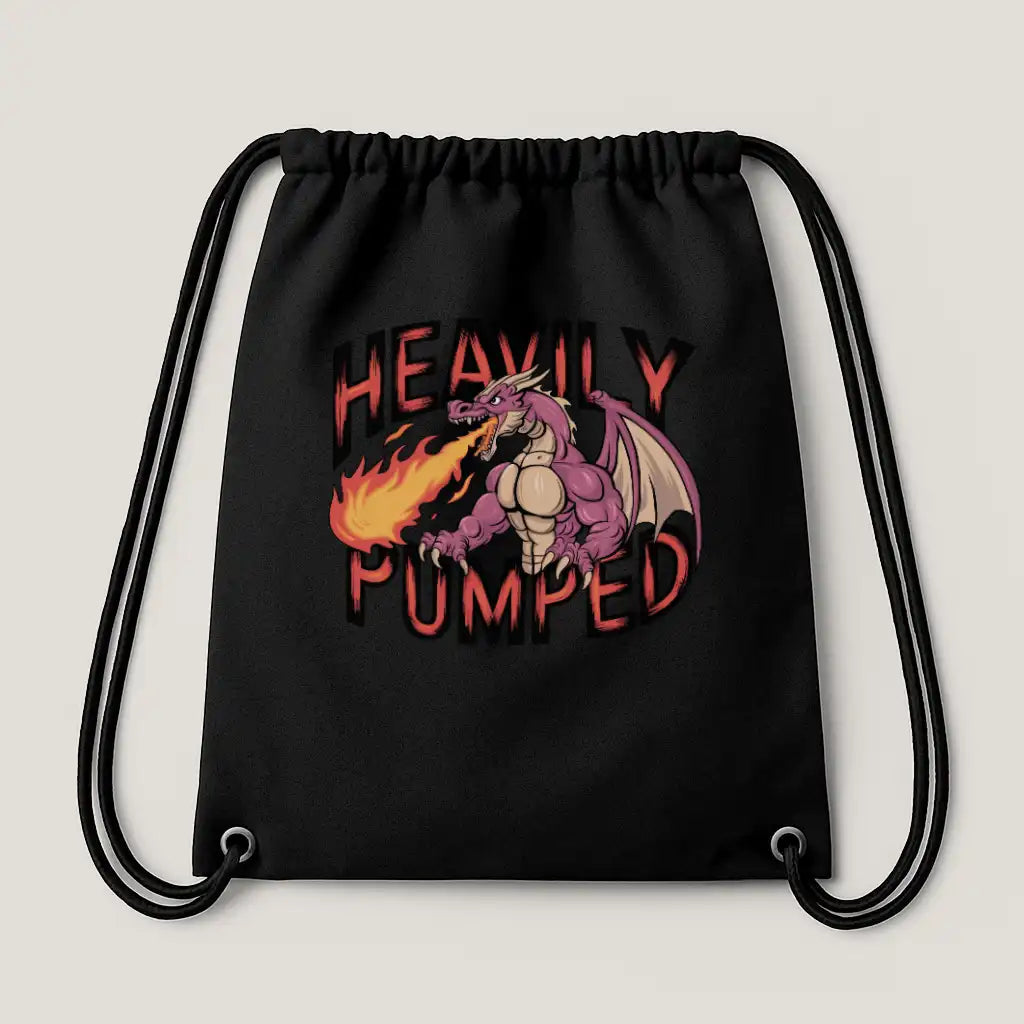 Heavily Pumped Gym Bag Black – Steel Spirit