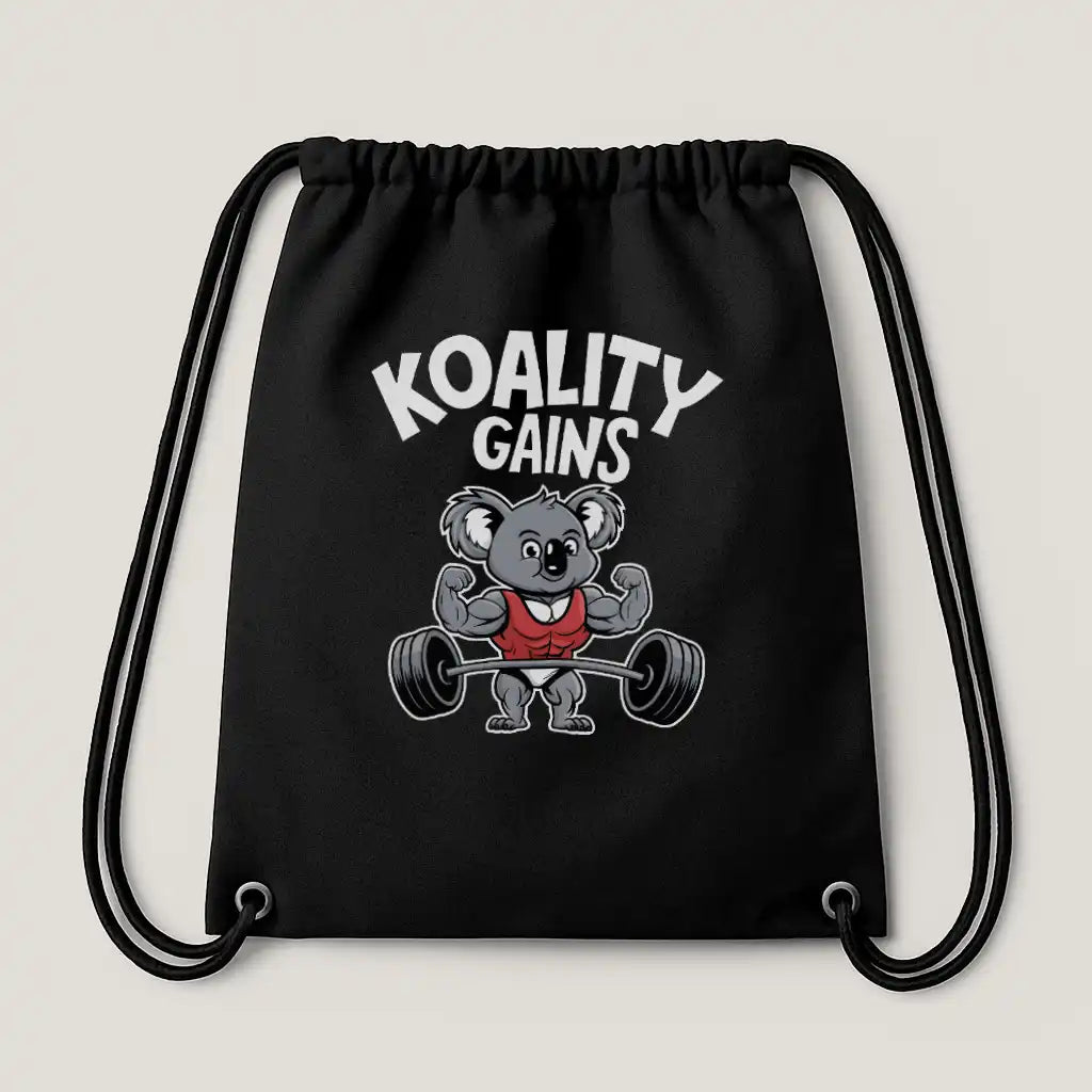 Koality Gains Gym Bag Black – Steel Spirit