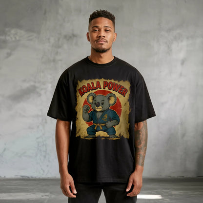 Koala Power Oversized T-Shirt - Steel Spirit