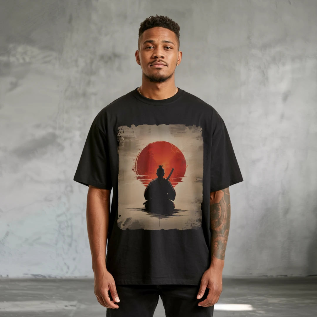 Discipline Over Chaos Oversized T-Shirt Black - Steel Spirit 