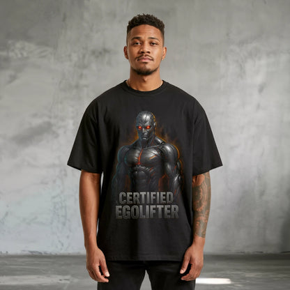 Certified Egolifter Oversized T-Shirt Black - Steel Spirit 
