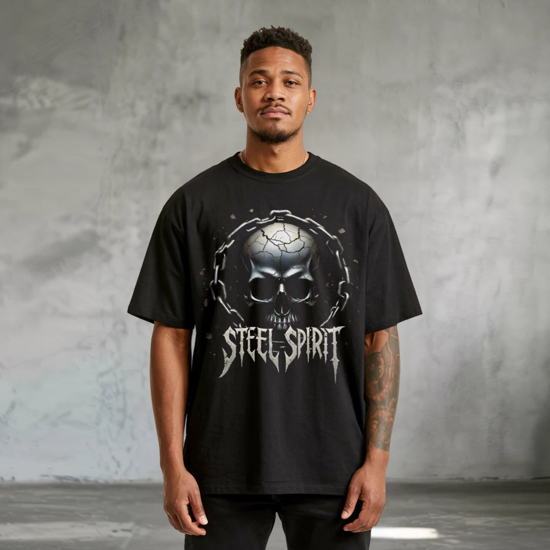 Steel Spirit Oversized T-Shirt Black – Steel Spirit
