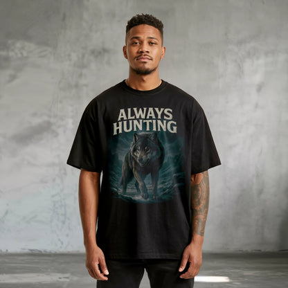 Always Hunting Oversized Vintage T-Shirt Back - Steel Spirit 