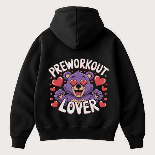 Preworkout Lover (Backprint) Oversized Hoodie Black – Steel Spirit