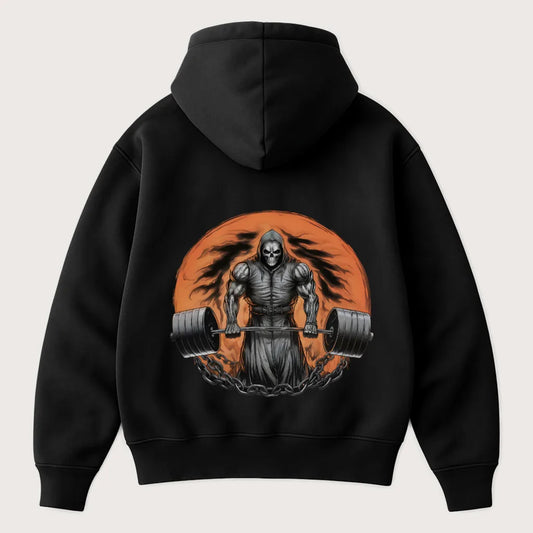 Reaper Gains (Backprint) Oversized Hoodie Black – Steel Spirit