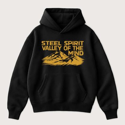 Steel Spirit - Valley Of The Mind Oversized Hoodie Black - Steel Spirit