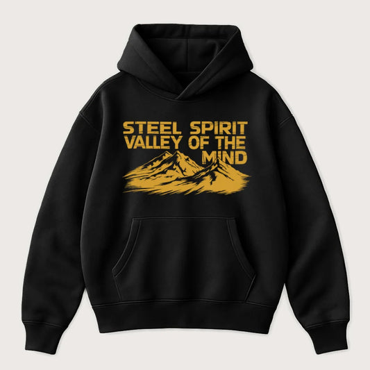 Steel Spirit - Valley Of The Mind Oversized Hoodie Black - Steel Spirit