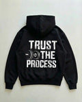 Trust The Process (Backprint) Oversized Hoodie Black - Steel Spirit