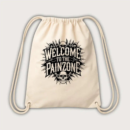 Welcome To The Painzone Gym Bag Natural – Steel Spirit