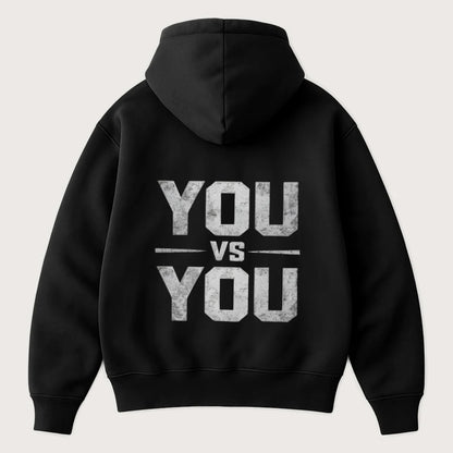 You VS You (Backprint) Oversized Hoodie Black - Steel Spirit 
