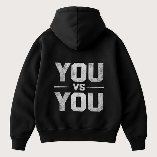 You VS You (Backprint) Oversized Hoodie Black - Steel Spirit 